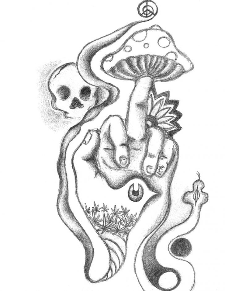 Weed Coloring Pages Trippy Space Coloring Pages Books Printable For ...
