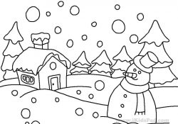 Winter Coloring Pages For Kids Coloring Page Tremendous Winter Coloring Sheets