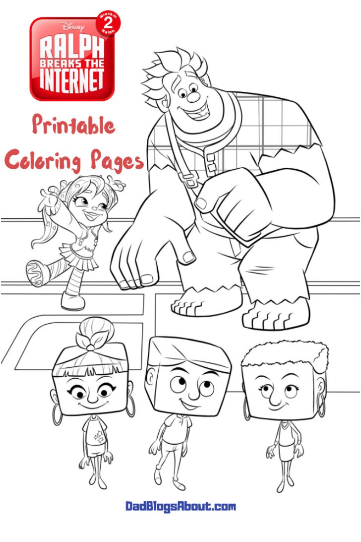 Wreck It Ralph Coloring Pages Ralph Breaks The Internet Wreck It Ralph ...